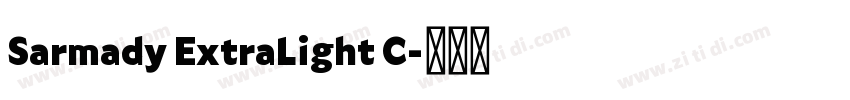 Sarmady ExtraLight C字体转换